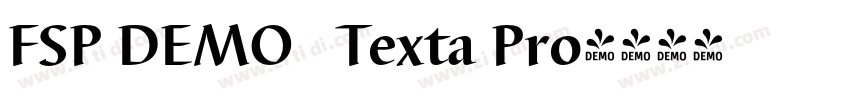 FSP DEMO   Texta Pro字体转换